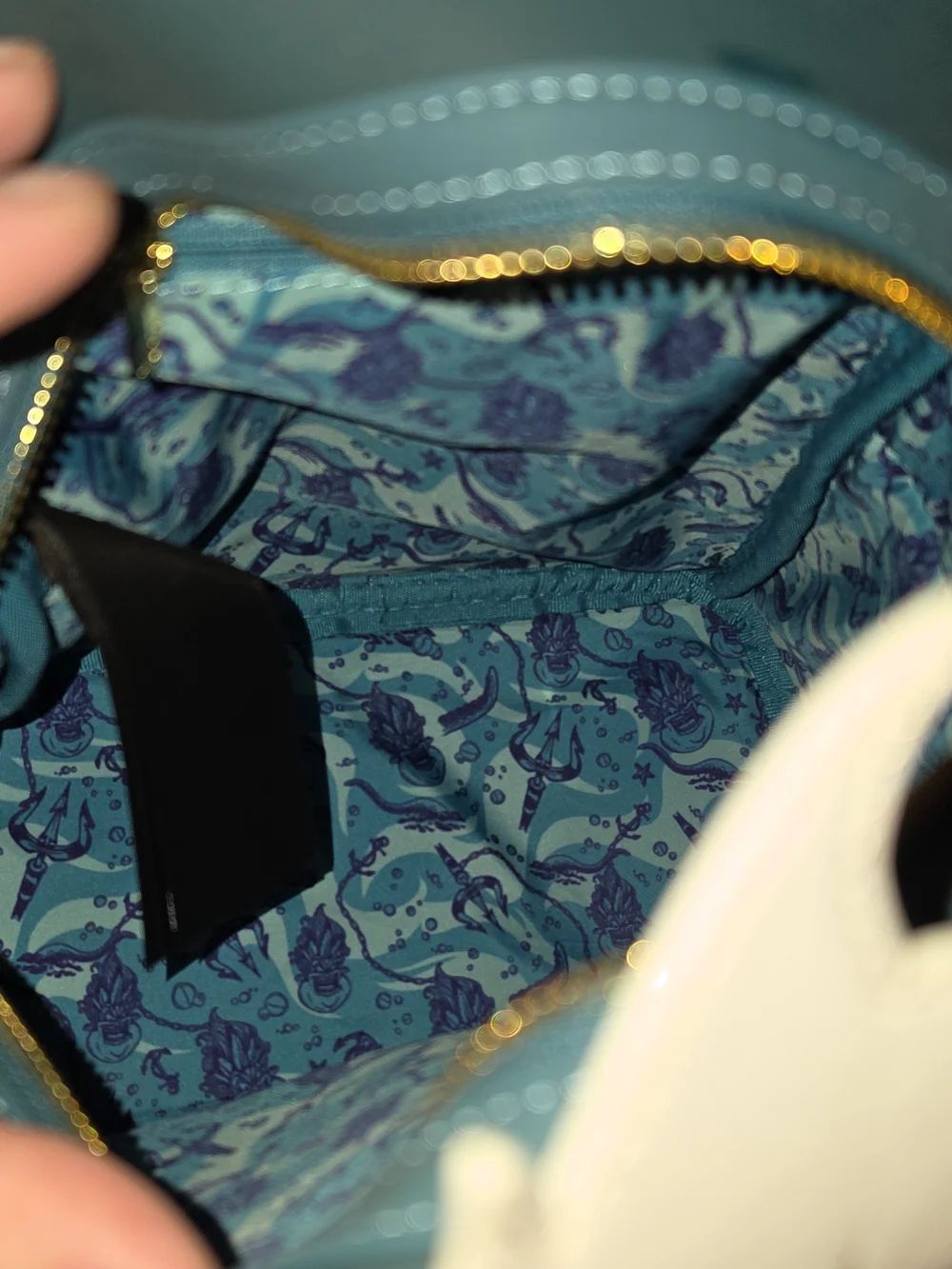 Loungefly Ursula Purple and Teal Disney Backpack with Ariel Front Pocket